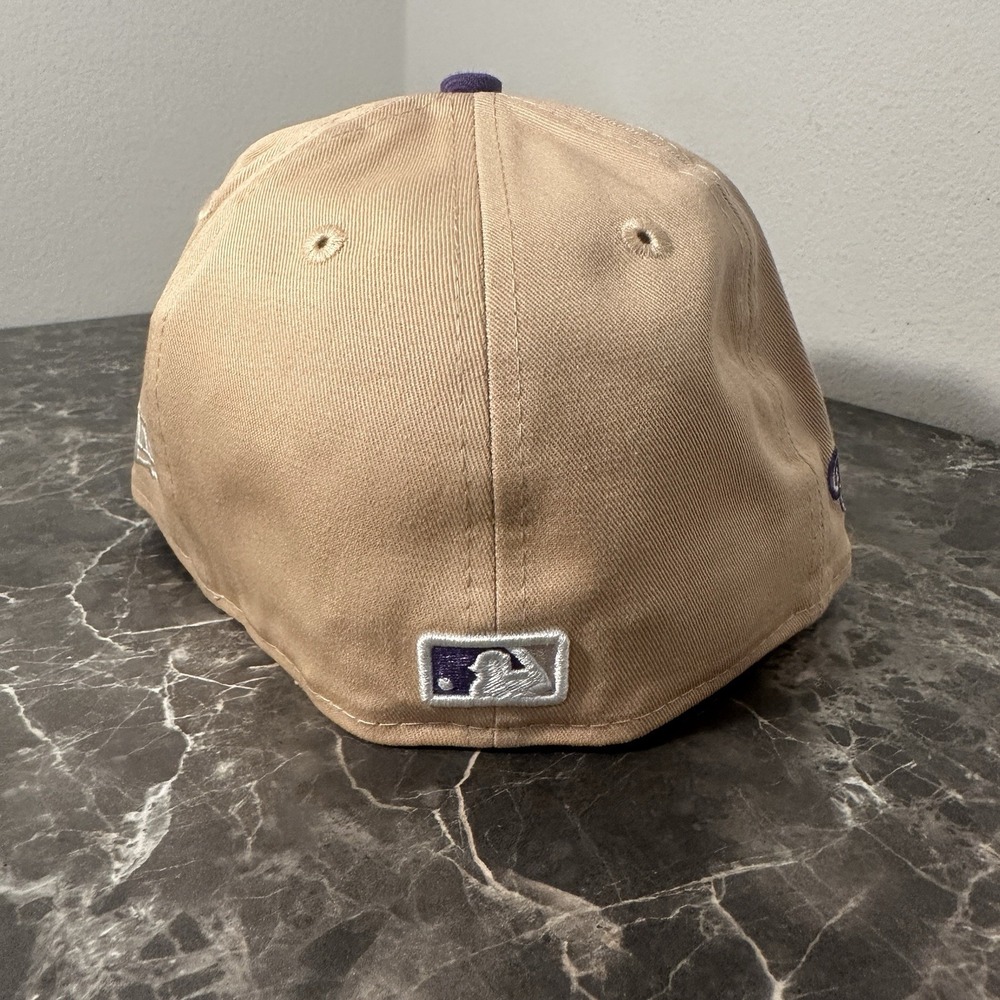 New Era LA Dodgers 1988 World Series Side Patch 59FIFTY Fitted Hat Size 7 1/8 - Picture 2 of 4